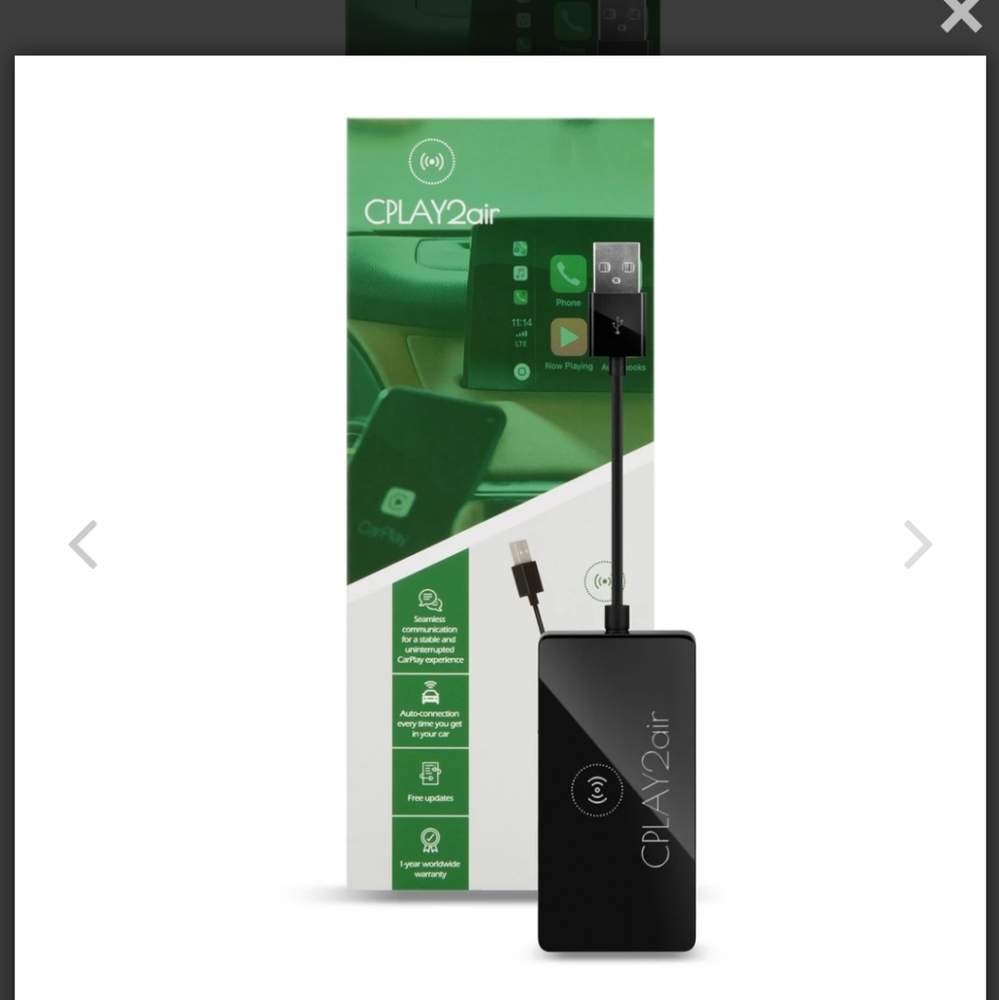 APPLE CPLAY2AIR WIRELESS CAR ADAPTER